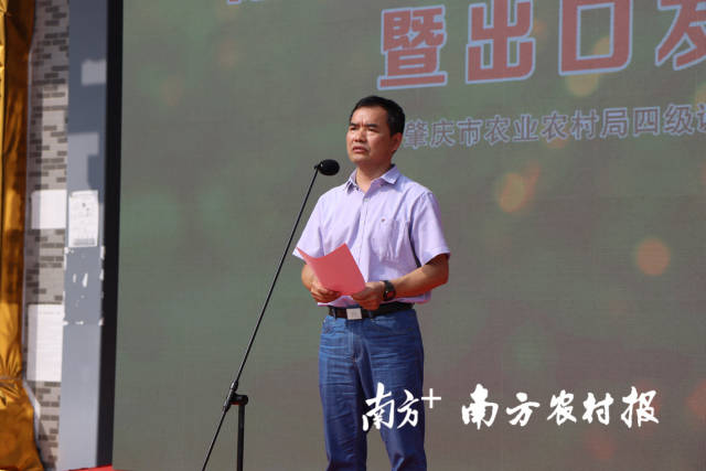 肇庆市农业农村局四级调研员陈儒芳致辞